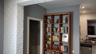 52. DIY Wood bookcase 120$  / Книжный шкаф из мебельных щитов