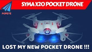 UNBOXING SYMA X20 POCKET DRONE WITH STUNTS | LOST MY NEW DRONE | RC with Popeye