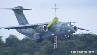 KC 390 Pousando na Base Aérea de Belém