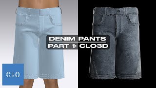 Creating Denim Pants in CLO3D, Substance Painter, Blender - Part 1: CLO3D