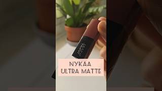 A true PLUM shade💜| NYKAA ULTRA MATTE💄| Gorgeous on Indian Skintones!Day 5 of lip swatch #ashortaday