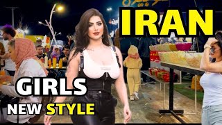 Real IRAN 🇮🇷 [4K] STREET STYLE of IRANIAN Girls |Luxury Iranian Nightlife!!