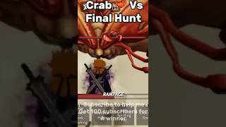 The Final Hunt Vs Crab 🦀 #roblox #saitamabattlegrounds #thestrongestbattlegrounds #shorts