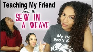 Sew In Weave for BEGINNERS - Q&A Talk Through Training ft. Marchqueen Malaysian Curly Wave