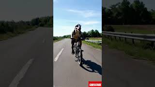 Dinosaur🦖 riding bicycle | Text to video #shorts #dinosaur