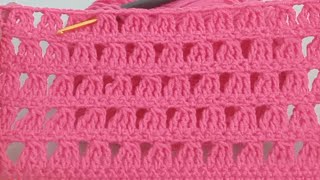 Unusual Crochet Stitch!Easy Crochet vest,shawl baby blanket, cardigan... .also for beginners pattern