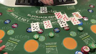 $1200 LIVE Blackjack session in Vegas