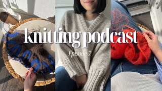 sweater no 14 v neck, wave sweater, blouse no 1 light and a spring knitting plan | podcast ep. 7