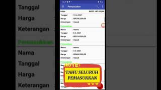 Aplikasi Catatan Penjualan dan Hutang #sorts #sortvideo #aplikasi #android #apps #catatan #penjualan