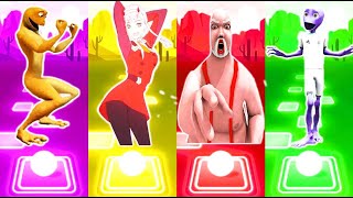 Patila Vs Phao Vs Bad Santa Vs Dame tu Cosita | Tiles Hop EDM Rush Gameplay