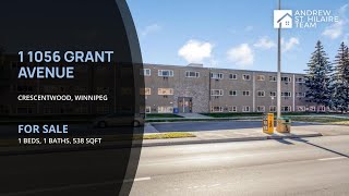 Apartment for Sale | 1 1056 Grant Avenue | Crescentwood, Winnipeg