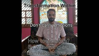 Dont carry emotions