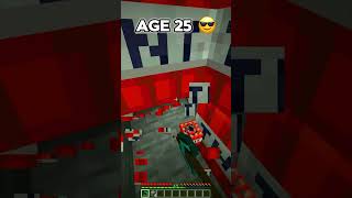 How To Escape Minecraft Traps In Every Age🤯 (World's Smallest Violin) #minecraft #shorts