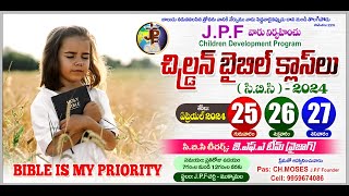 JPF CHURCH MUKKAMALA || CBC CLASSES DAY-1 || 25-04-2024 ||