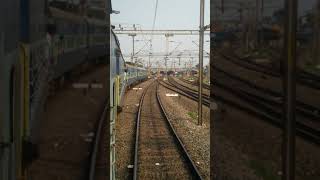 train enter into Visakhapatnam railway station in slow motion