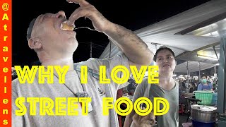 Chonburi street food night market (Night market in thailand evening stroll)