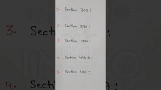 IPC Section - 302,376,420,498A,441 | #shorts