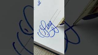 Single - handwriting with fountain pen #cursive #lettering #calligaraphy #signature #satisfying