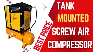 Tank Mounted Screw Air Compressor | Screw Air Compressor | Screw Compressor | Air Compressor