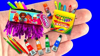 51 DIY School Supplies, Hacks and Crafts | Miniature Crayons, Pencil Box ... and more!