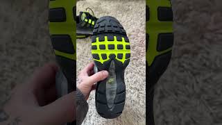 Nike Air Max 95 Black/Volt #shoe #trainer #sneakers #nike