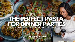 Let’s Make A Delicious Bolognese with Pasta: The Perfect Dinner Party Recipe Your Guests Will Love