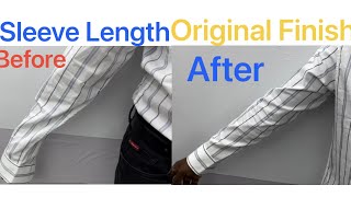 👔 Shirt Ki Sleeve Length Original Finish Any Type Of Shirt Sleeve Cutting And Ctitching