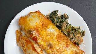 Spinach and Beef Enchiladas