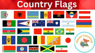 Country name with flags in English