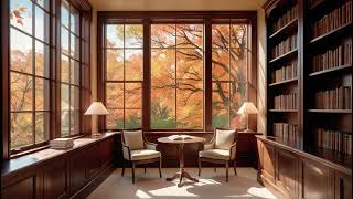 Cozy Autumn Cafe Ambience | Focus with Calming Cafe Music🍂☕ #cafemusic #cafe