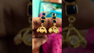 Simple blue earrings | WhatsApp 7075551297