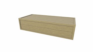 Wooden Crate 3 3D Model