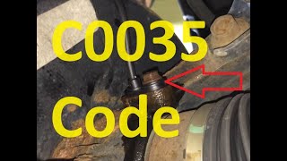 Causes and Fixes C0035 Code: Wheel Speed Sensor