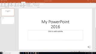 itcts 119 - CWW - Part 12 – Identify what version of PowerPoint and using PowerPoint 2016