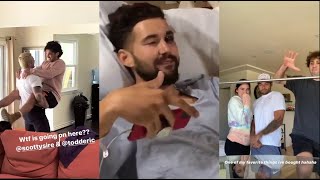 Jeff Broke his Skull in Accident  - David Dobrik & Vlog Squad Instagram Stories 42 (100th video)