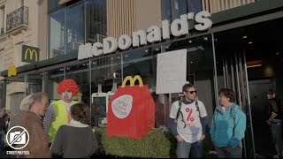 Occupation du MacDonald's Porte Maillot à Paris - 05/04/17