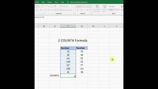 COUNTA Formula in Excel - Excel Formula