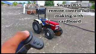 How to make Swaraj 855 with cardboard