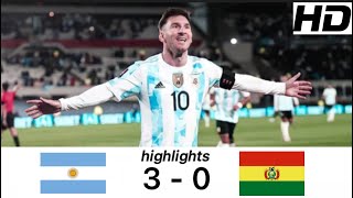 Argentina Vs Bolovia | Highlights | 3 - 0 | HD