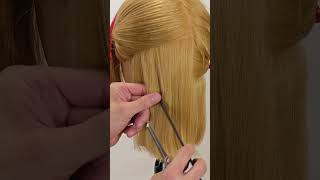 How to Texturize Hair using Scissors and Thinning Scissors #shorts #short