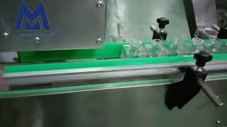 Perfume flat bottle labeling machine--testing video 1