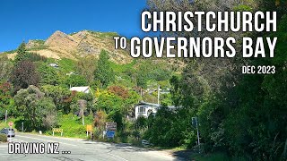 Driving New Zealand: Christchurch to Governors Bay | 4K