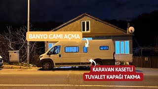 HAFTALIK KARAVAN GÜNCELLEMESİ |  TUVALET VE BANYO AÇILIŞI! | Toilet and Bathroom Unveiling