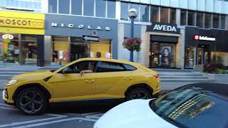 Yellow Lamborghini Urus in Toronto | Carspotting + Slow Mode + Reverse Experience