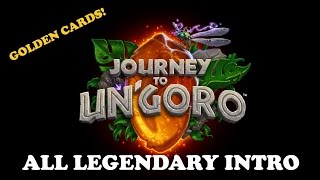 All Craftable Un'goro Golden Legendary Card Intro