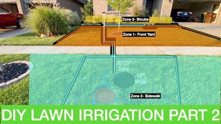 DIY Lawn Irrigation Part 2 - Front Yard Zones