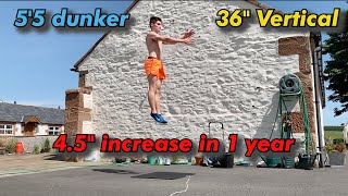 RAW VERTICAL JUMP PROGRESS