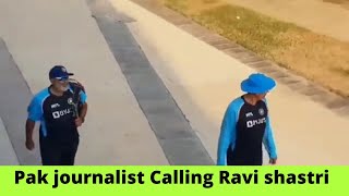 Pak journalist calling Ravi shahstri||#wct20 #indiancricket