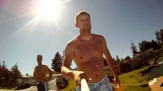 GoPro jump into Lake Tapps