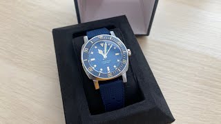 Men's Nivada Grenchen watch Depthmaster Blue 14129A24 39MM Automatic